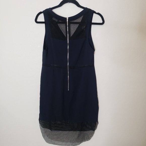 Astr Navy and Black Sheer Panel Dress - Picture 9 of 9
